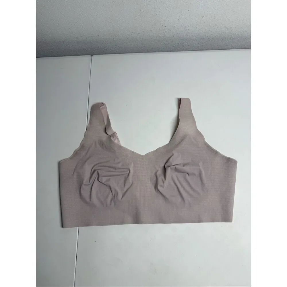Bali Women Cool Comfort Gray Purple bra Size 2XL Style 3496 Wire Free No padded